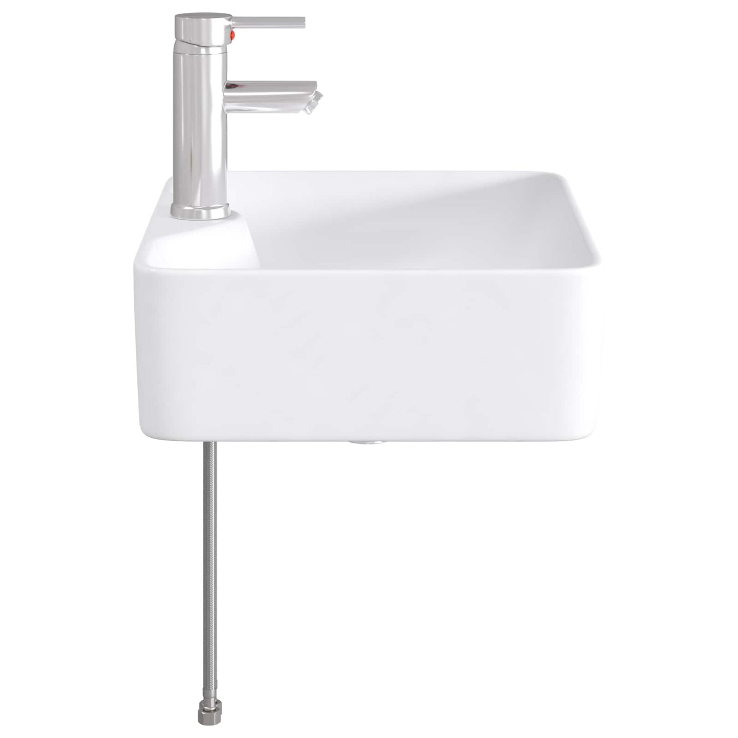 vidaXL Bathroom Wash Basin Chrome 48.5 x 37.5 x 13 cm Metal