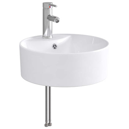vidaXL Bathroom Wash Basin Chrome 40.5 x 40.5 x 15 cm Metal
