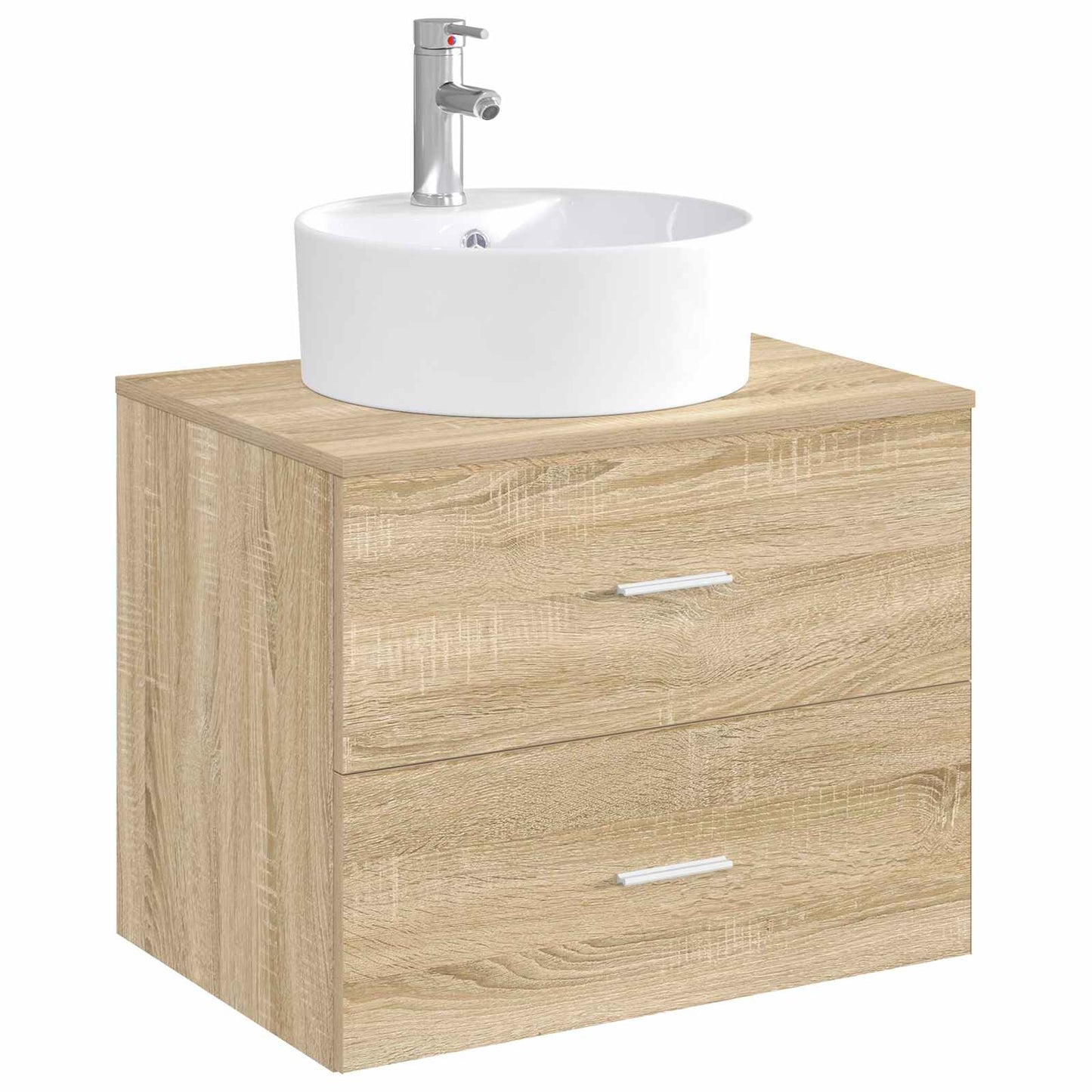 vidaXL Bathroom Wash Basin Chrome 40.5 x 40.5 x 15 cm Metal