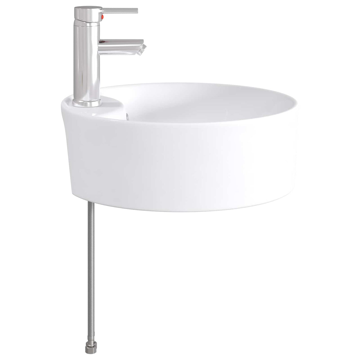 vidaXL Bathroom Wash Basin Chrome 40.5 x 40.5 x 15 cm Metal