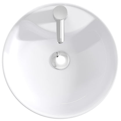 vidaXL Bathroom Wash Basin Chrome 40.5 x 40.5 x 15 cm Metal