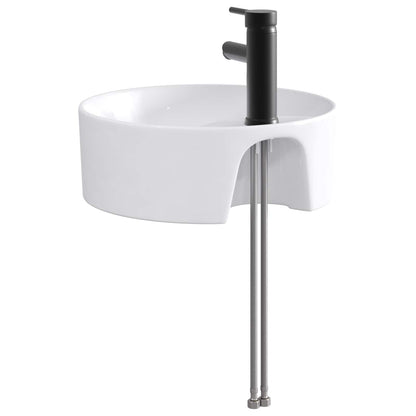 vidaXL Bathroom Wash Basin Matte Black 40.5 x 40.5 x 15 cm Metal