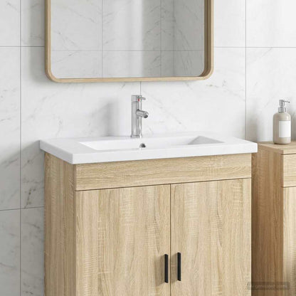 vidaXL Bathroom Wash Basin Chrome 81 x 40 x 17.5 cm Metal