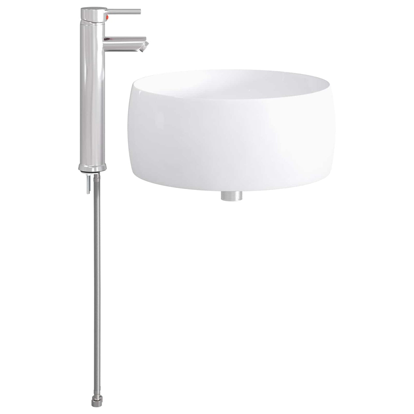 vidaXL Bathroom Wash Basin Chrome 38.5 x 38.5 x 16 cm Metal