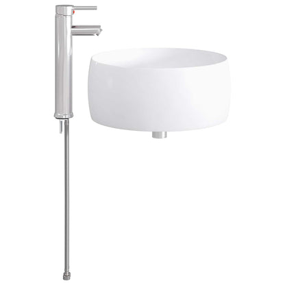 vidaXL Bathroom Wash Basin Chrome 38.5 x 38.5 x 16 cm Metal