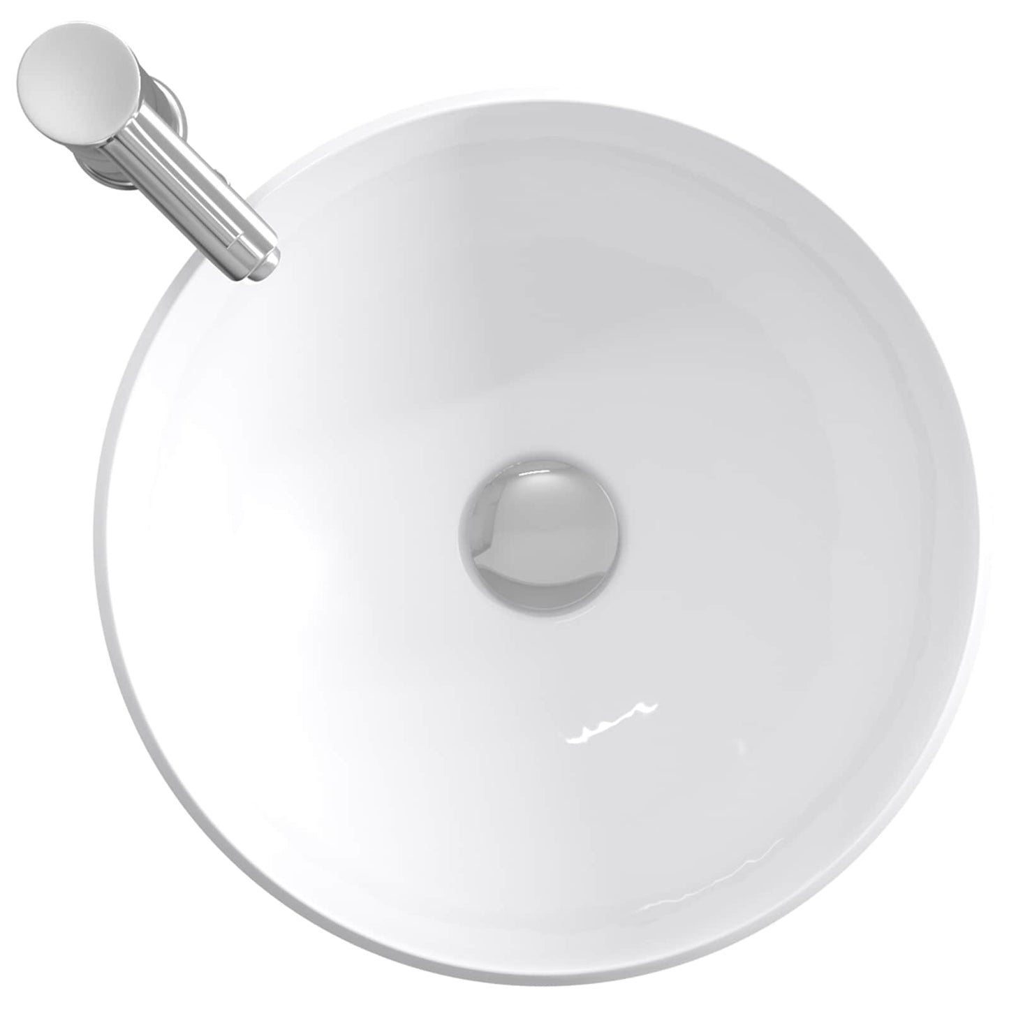 vidaXL Bathroom Wash Basin Chrome 38.5 x 38.5 x 16 cm Metal