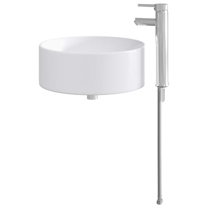vidaXL Bathroom Wash Basin Chrome 40.5 x 40.5 x 15.5 cm Metal
