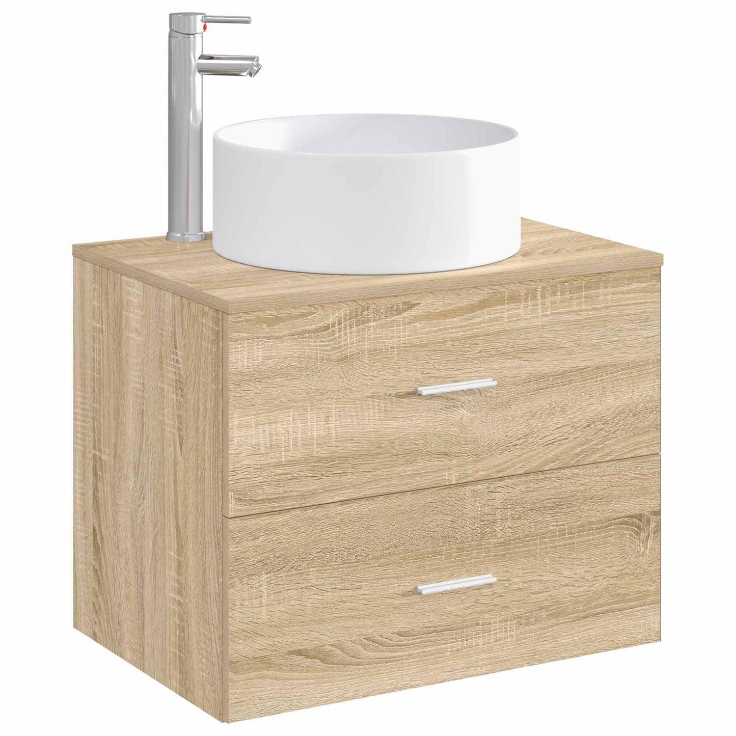 vidaXL Bathroom Wash Basin Chrome 40.5 x 40.5 x 15.5 cm Metal