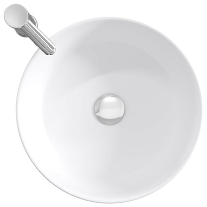 vidaXL Bathroom Wash Basin Chrome 40.5 x 40.5 x 15.5 cm Metal
