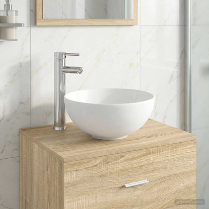 vidaXL Bathroom Wash Basin Chrome 32 x 32 x 13 cm Metal