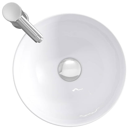 vidaXL Bathroom Wash Basin Chrome 32 x 32 x 13 cm Metal