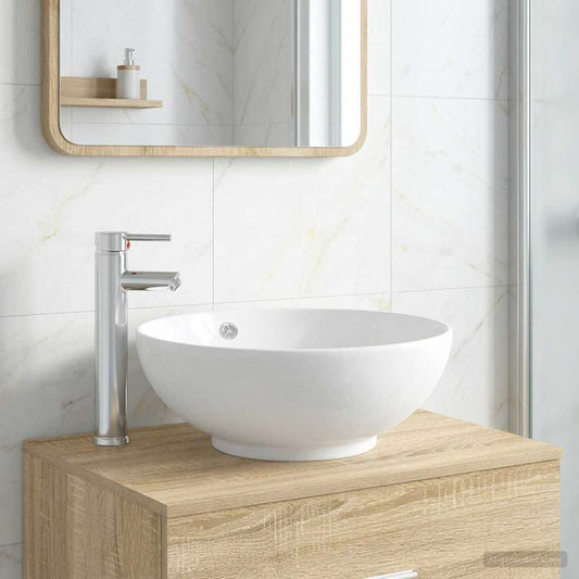vidaXL Bathroom Wash Basin Chrome 44 x 44 x 16 cm Metal