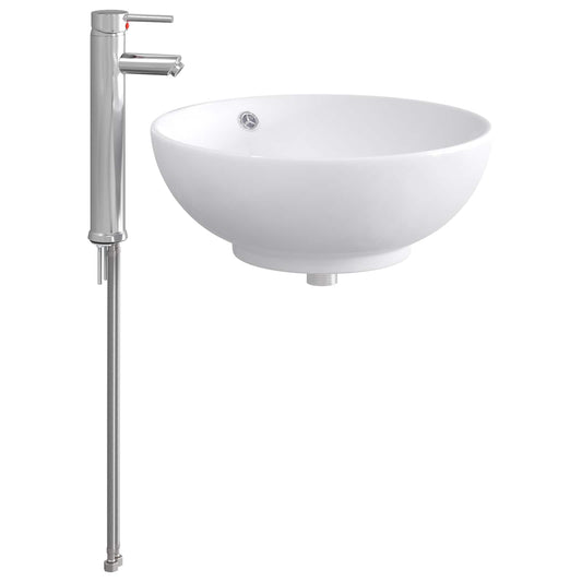 vidaXL Bathroom Wash Basin Chrome 44 x 44 x 16 cm Metal
