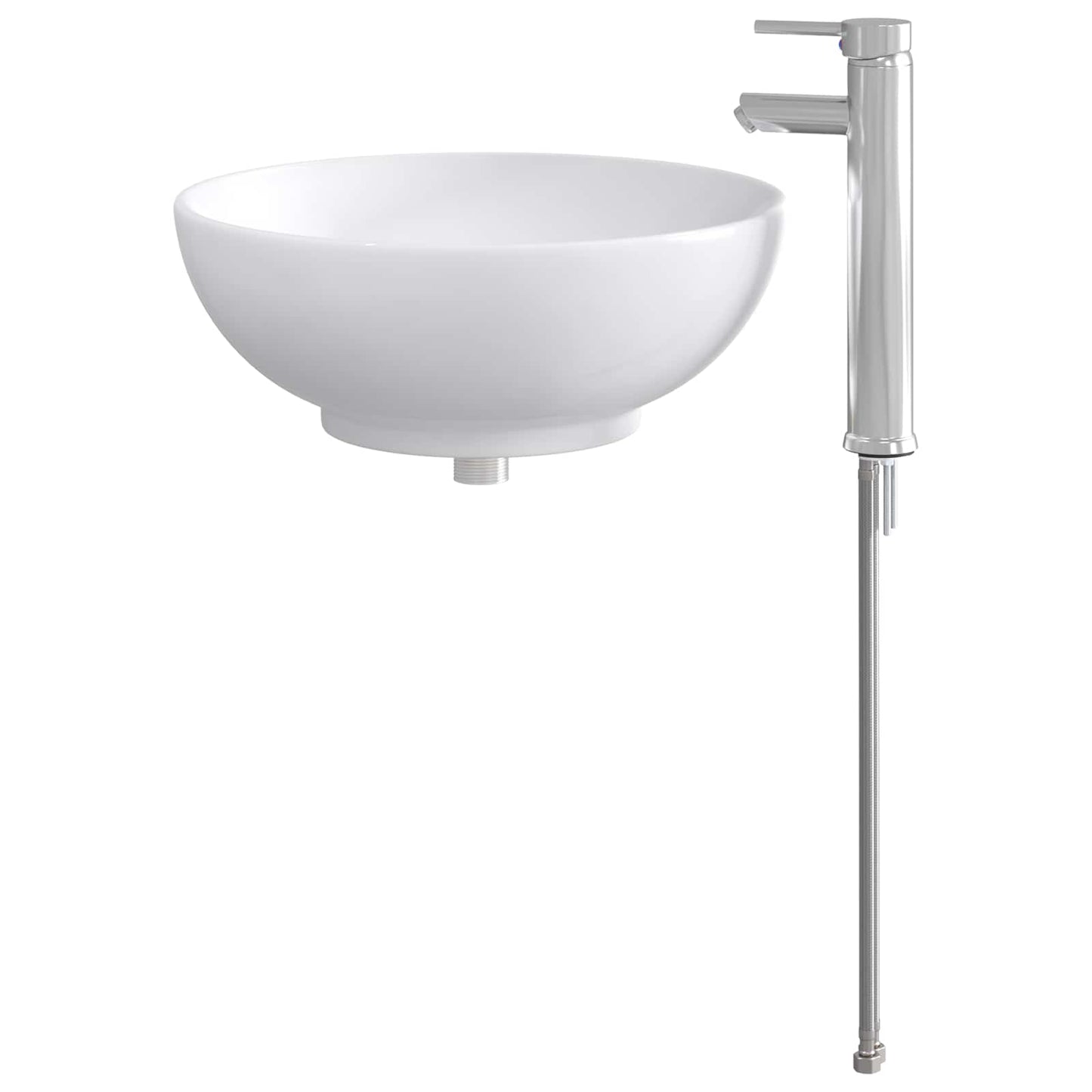 vidaXL Bathroom Wash Basin Chrome 44 x 44 x 16 cm Metal