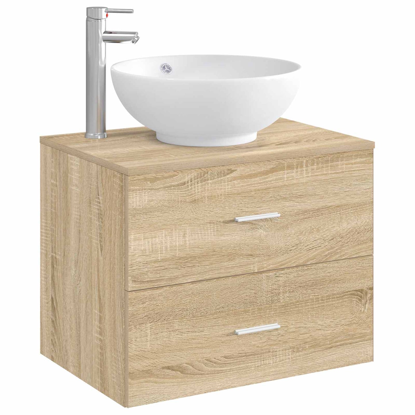 vidaXL Bathroom Wash Basin Chrome 44 x 44 x 16 cm Metal