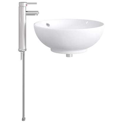 vidaXL Bathroom Wash Basin Chrome 44 x 44 x 16 cm Metal