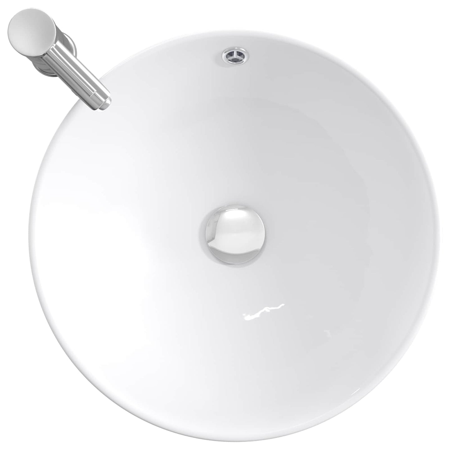 vidaXL Bathroom Wash Basin Chrome 44 x 44 x 16 cm Metal