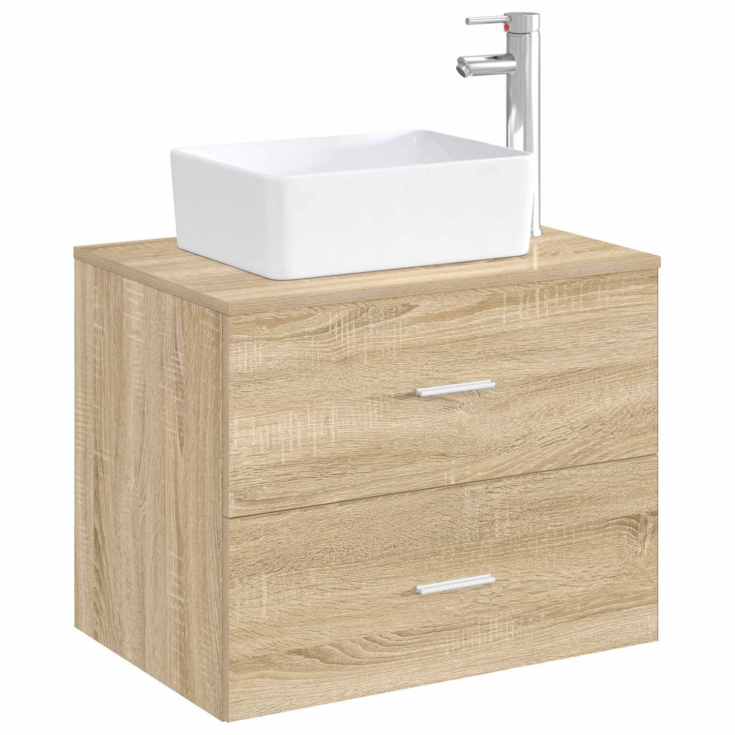 vidaXL Bathroom Wash Basin Chrome 40.5 x 30.5 x 13 cm Metal