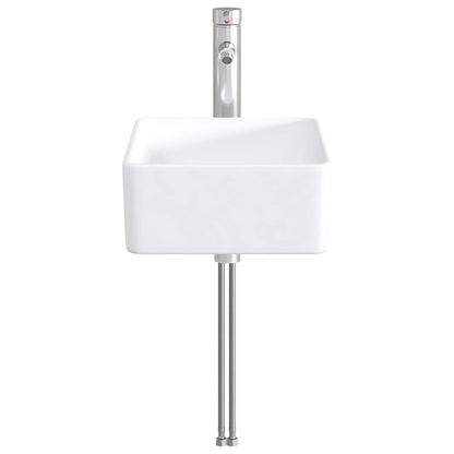 vidaXL Bathroom Wash Basin Chrome 40.5 x 30.5 x 13 cm Metal