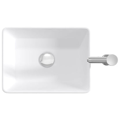 vidaXL Bathroom Wash Basin Chrome 40.5 x 30.5 x 13 cm Metal