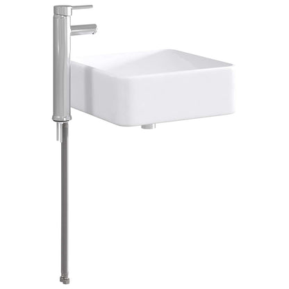 vidaXL Bathroom Wash Basin Chrome 49 x 37 x 14 cm Metal