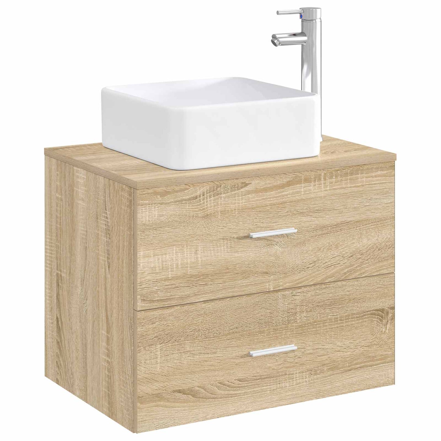vidaXL Bathroom Wash Basin Chrome 49 x 37 x 14 cm Metal