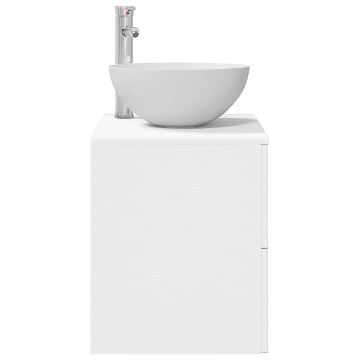 vidaXL Wall-Mounted Sink Vanity White 49.5 x 35 x 63 cm