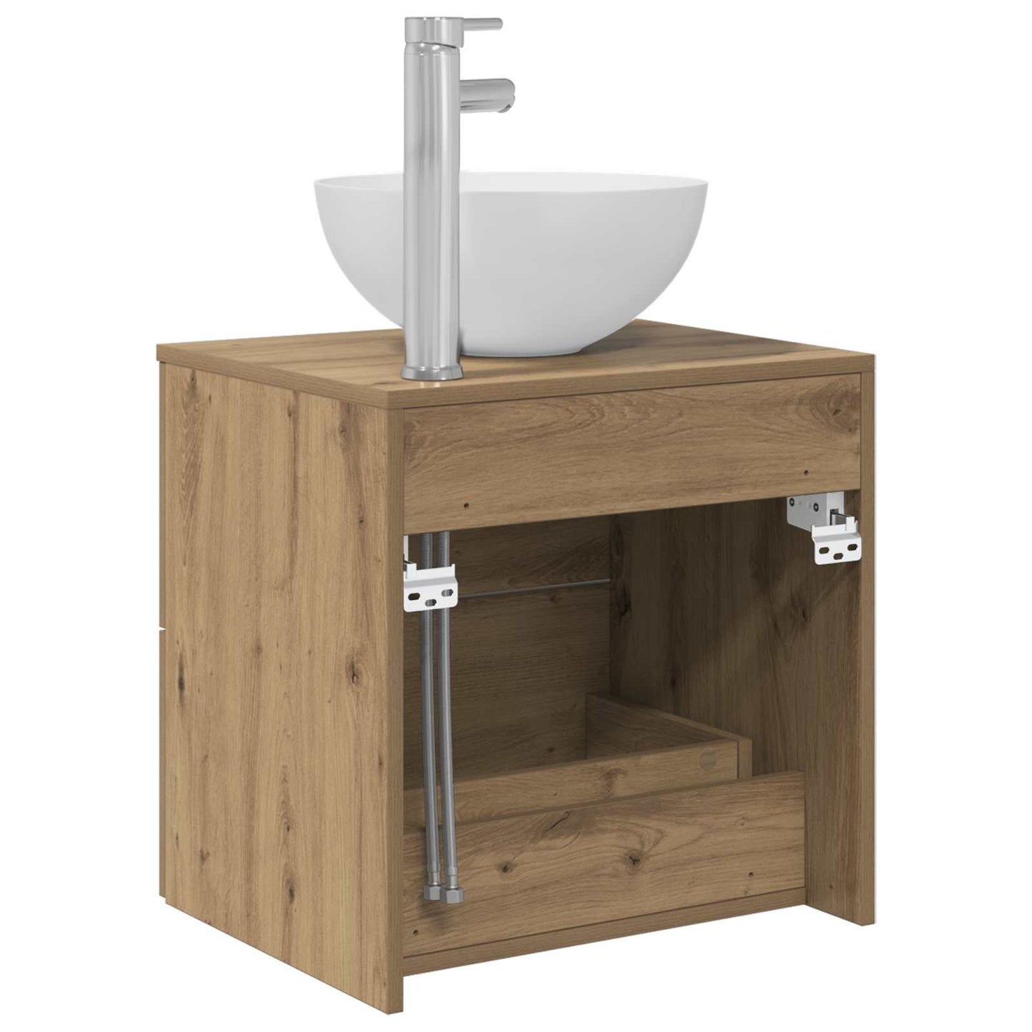 vidaXL Wall-Mounted Sink Vanity Artisan Oak 49.5 x 35 x 63 cm