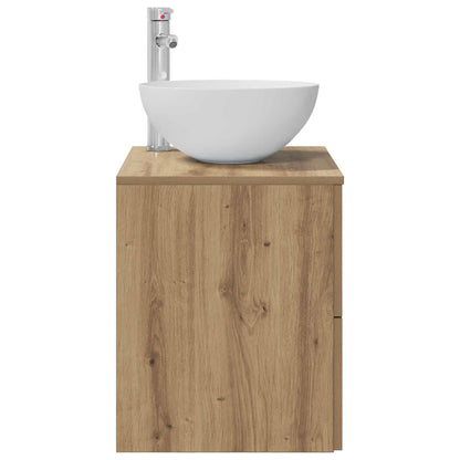 vidaXL Wall-Mounted Sink Vanity Artisan Oak 49.5 x 35 x 63 cm
