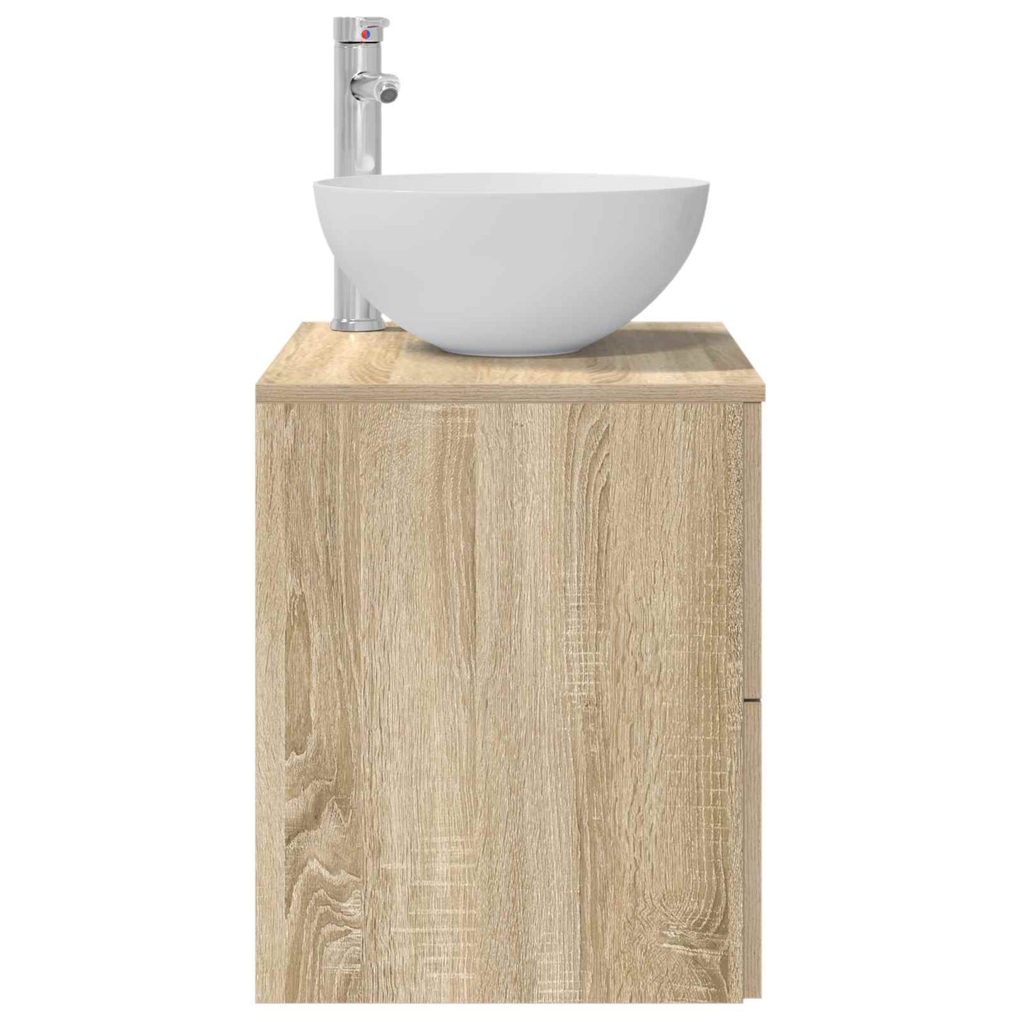 vidaXL Wall-Mounted Sink Vanity Sonoma Oak 49.5 x 41 x 64.5 cm