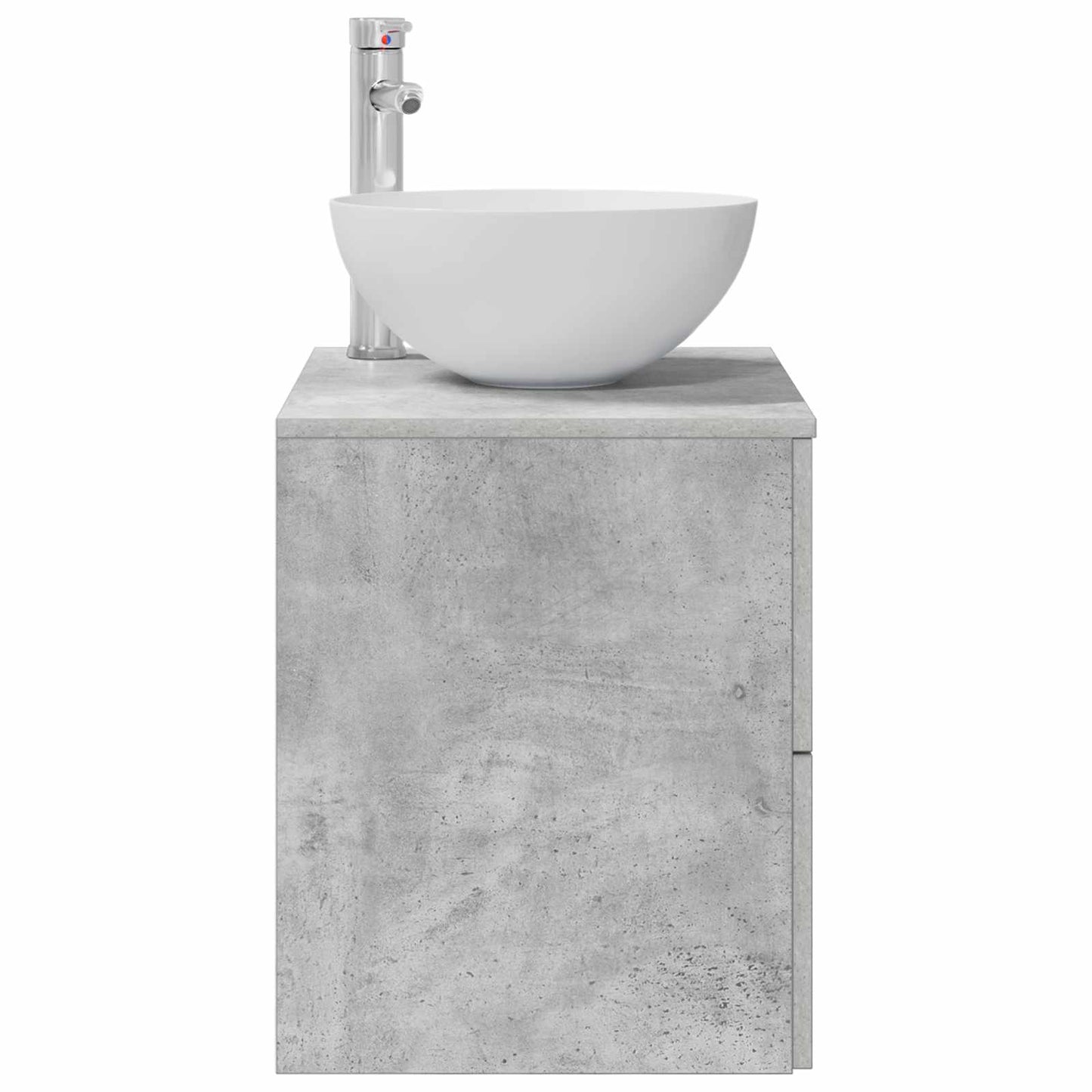 vidaXL Wall-Mounted Sink Vanity Concrete Grey 49.5 x 41 x 64.5 cm