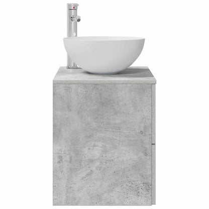 vidaXL Wall-Mounted Sink Vanity Concrete Grey 49.5 x 41 x 64.5 cm