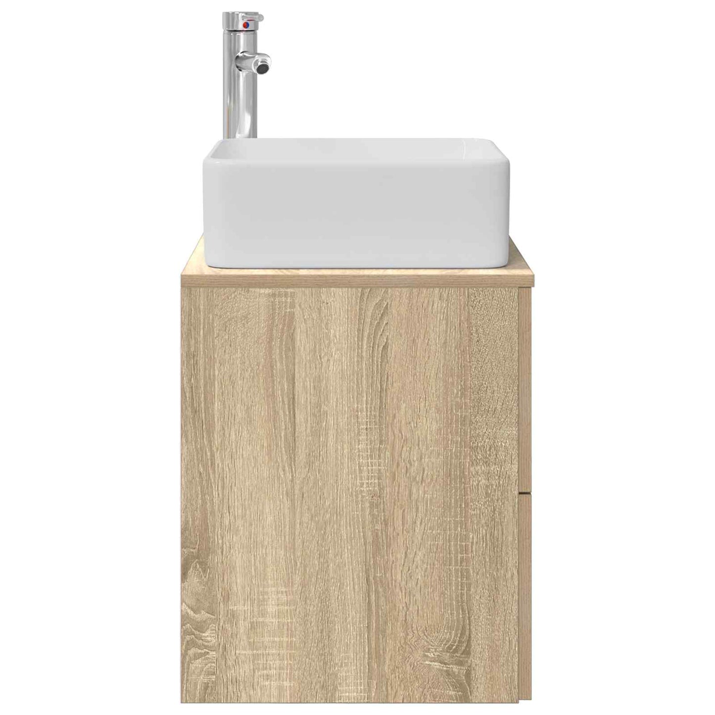 vidaXL Wall-Mounted Sink Vanity Sonoma Oak 49.5 x 41 x 63 cm