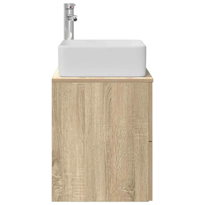vidaXL Wall-Mounted Sink Vanity Sonoma Oak 49.5 x 41 x 63 cm
