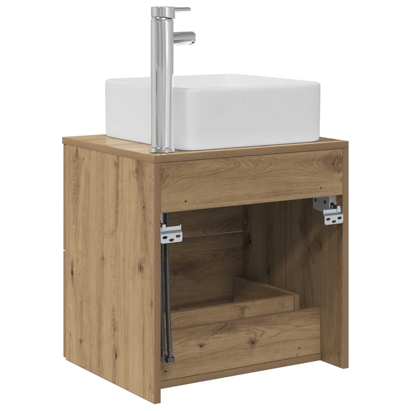 vidaXL Wall-Mounted Sink Vanity Artisan Oak 49.5 x 41 x 63 cm