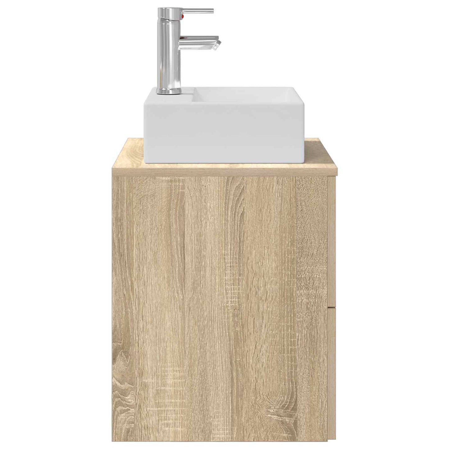 vidaXL Wall-Mounted Sink Vanity Sonoma Oak 49.5 x 41 x 62.5 cm