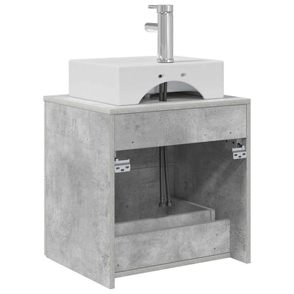 vidaXL Wall-Mounted Sink Vanity Concrete Grey 49.5 x 41 x 62.5 cm