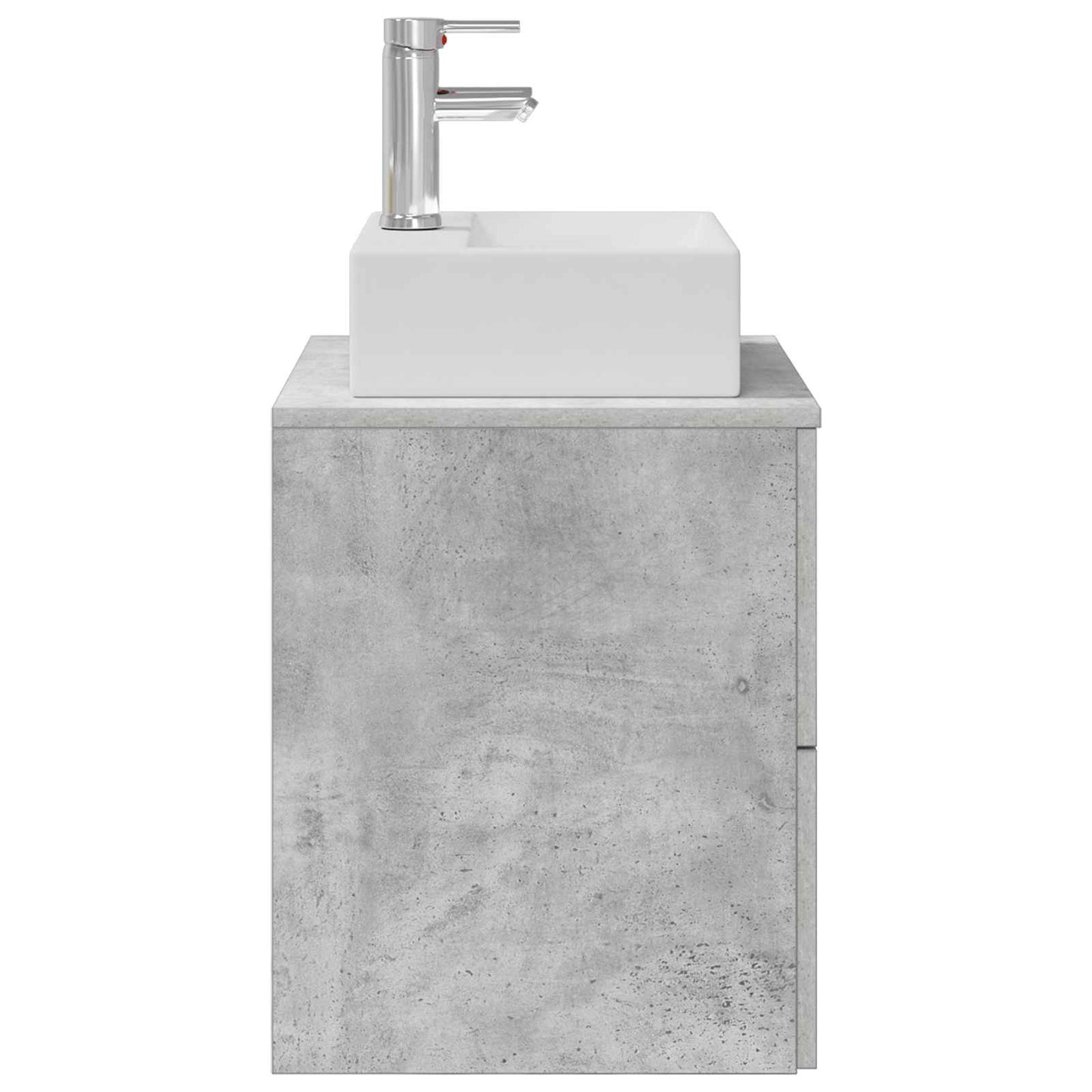 vidaXL Wall-Mounted Sink Vanity Concrete Grey 49.5 x 41 x 62.5 cm