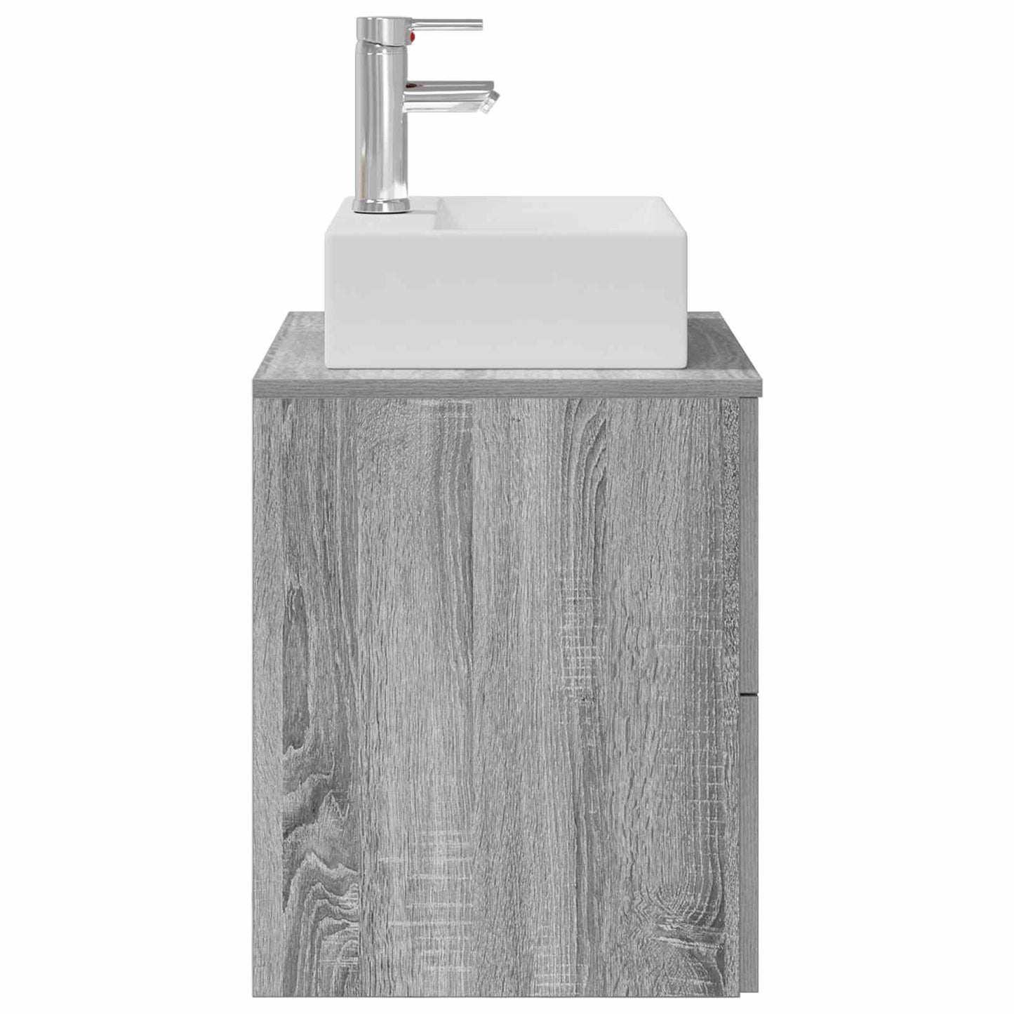 vidaXL Wall-Mounted Sink Vanity Grey Sonoma 49.5 x 41 x 62.5 cm
