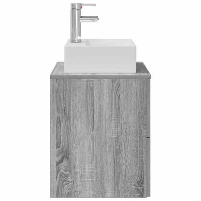 vidaXL Wall-Mounted Sink Vanity Grey Sonoma 49.5 x 41 x 62.5 cm
