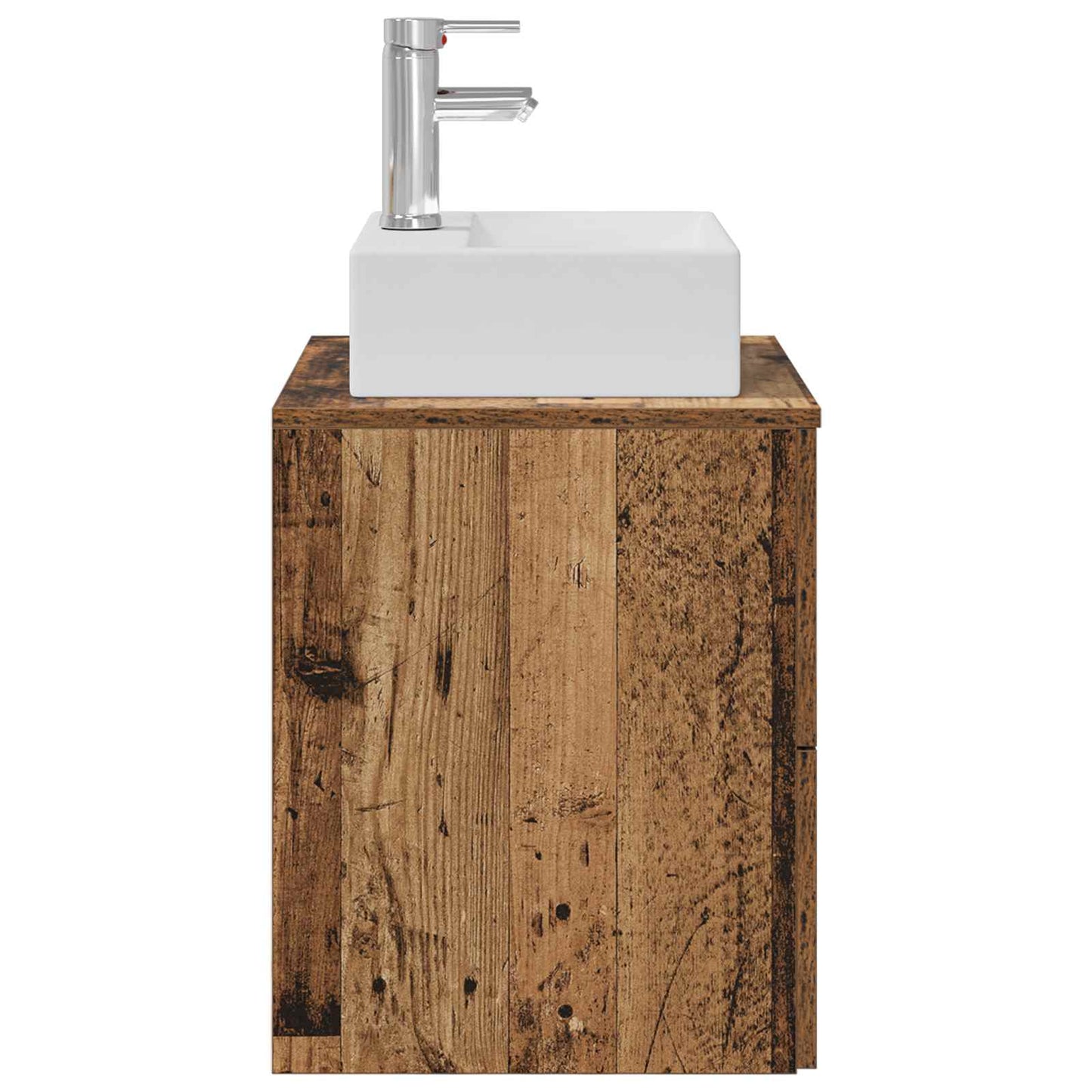 vidaXL Wall-Mounted Sink Vanity Old Wood 49.5 x 41 x 62.5 cm