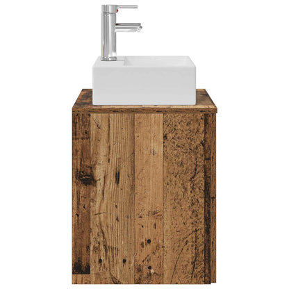 vidaXL Wall-Mounted Sink Vanity Old Wood 49.5 x 41 x 62.5 cm