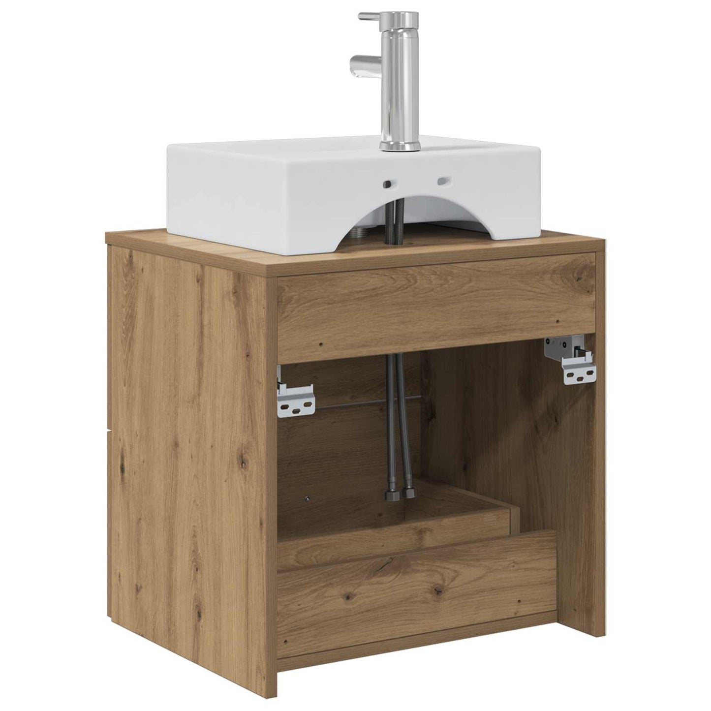 vidaXL Wall-Mounted Sink Vanity Artisan Oak 49.5 x 41 x 62.5 cm