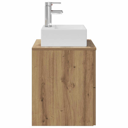vidaXL Wall-Mounted Sink Vanity Artisan Oak 49.5 x 41 x 62.5 cm