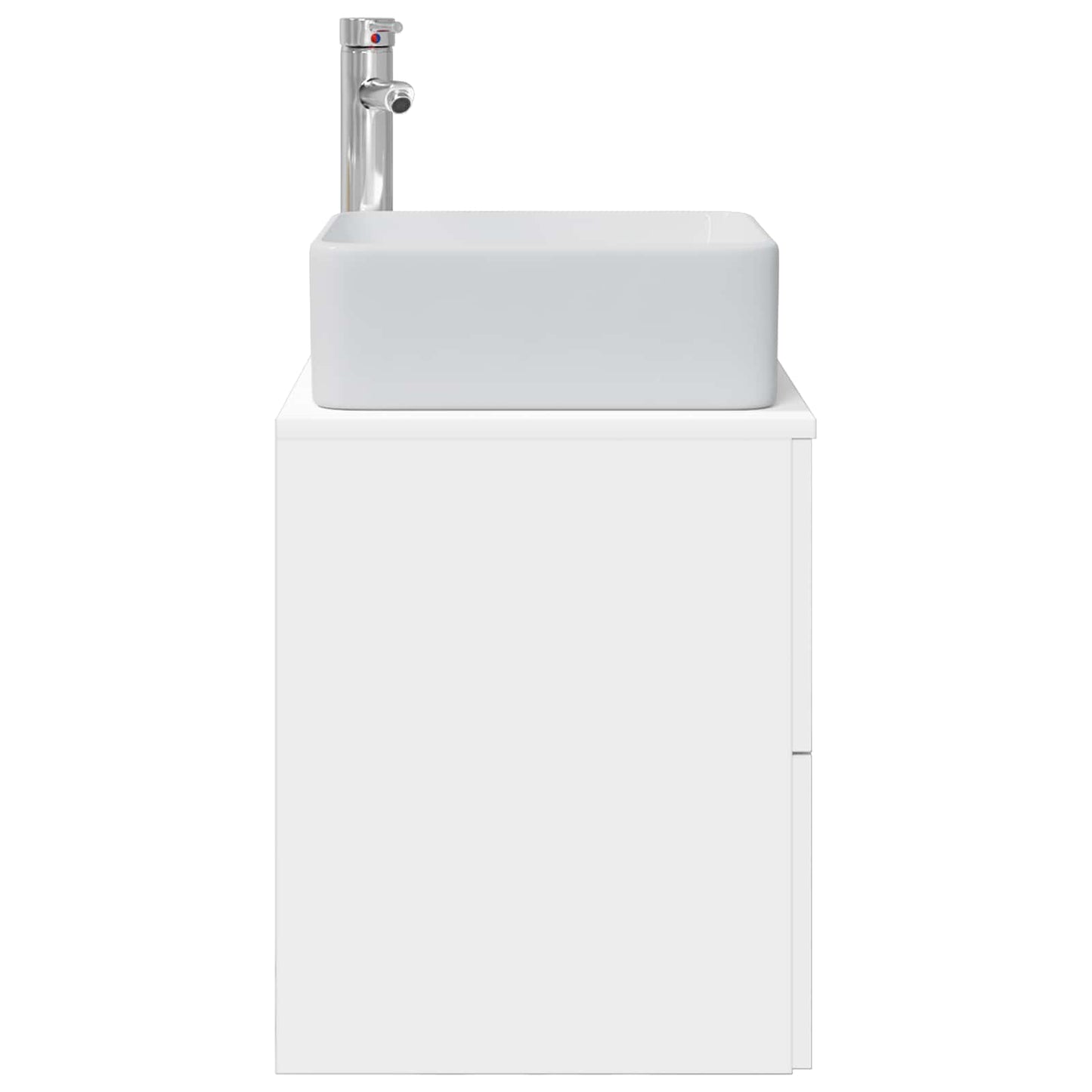vidaXL Wall-Mounted Sink Vanity White 53 x 34.5 x 63 cm
