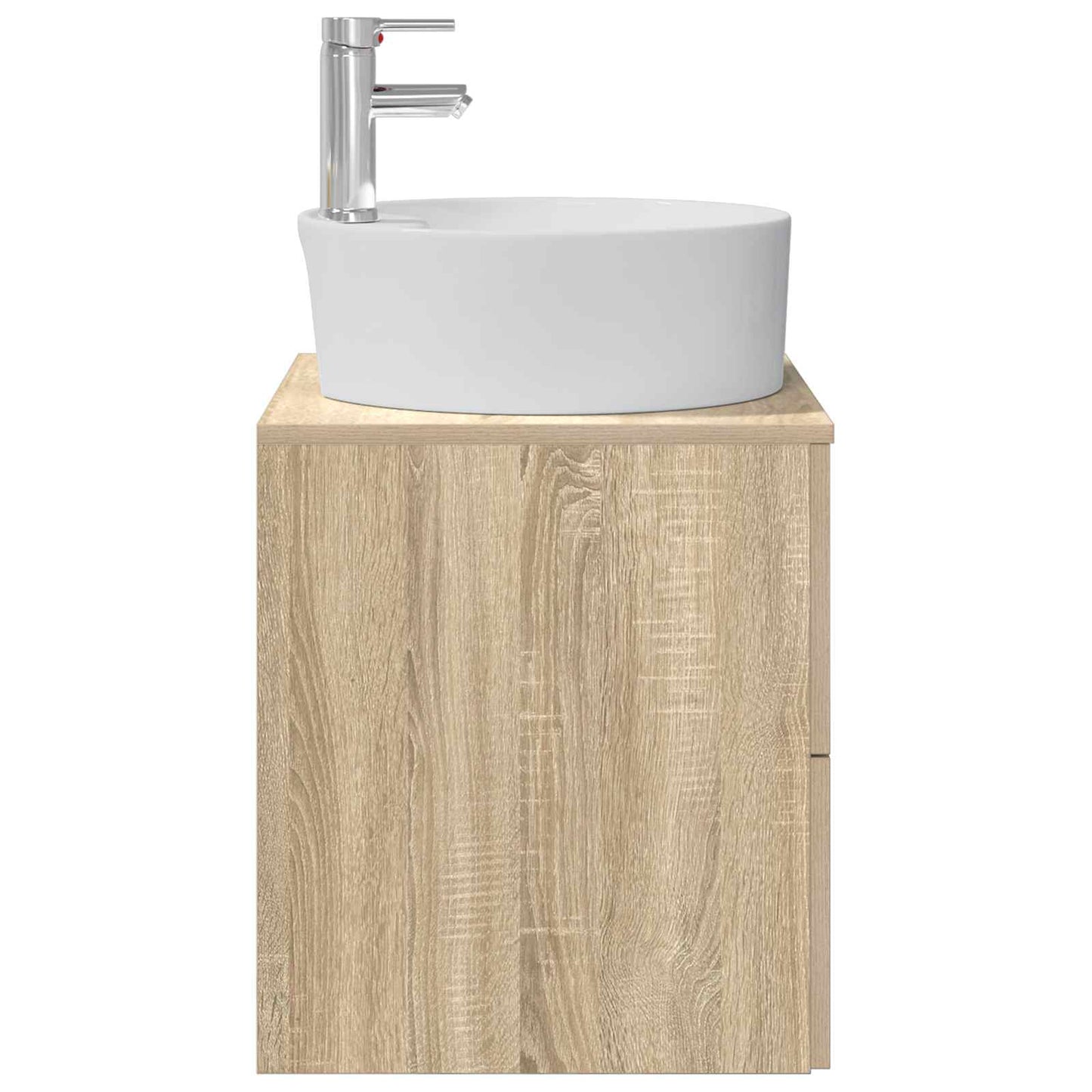 vidaXL Wall-Mounted Sink Vanity Sonoma Oak 49.5 x 44.5 x 65 cm