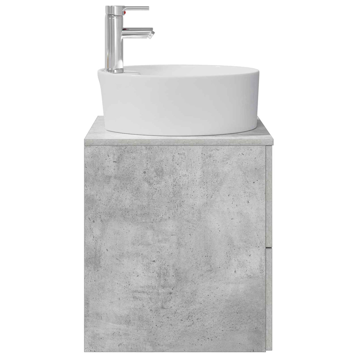 vidaXL Wall-Mounted Sink Vanity Concrete Grey 49.5 x 44.5 x 65 cm