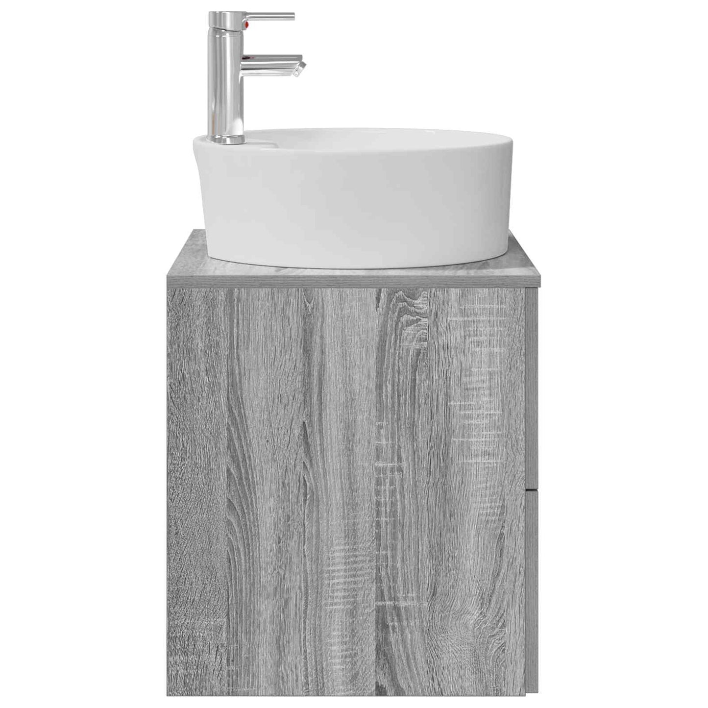 vidaXL Wall-Mounted Sink Vanity Grey Sonoma 49.5 x 44.5 x 65 cm