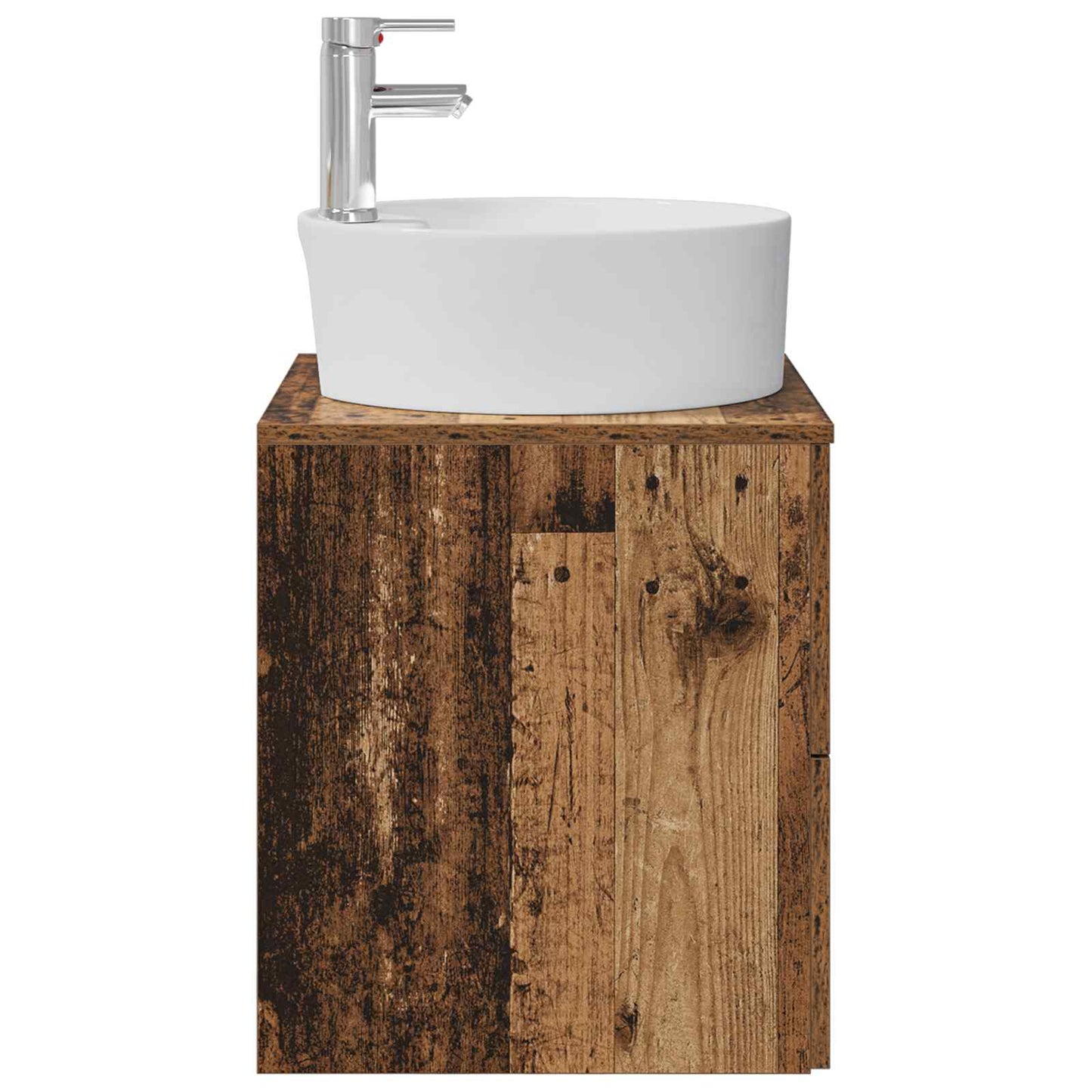 vidaXL Wall-Mounted Sink Vanity Old Wood 49.5 x 44.5 x 65 cm