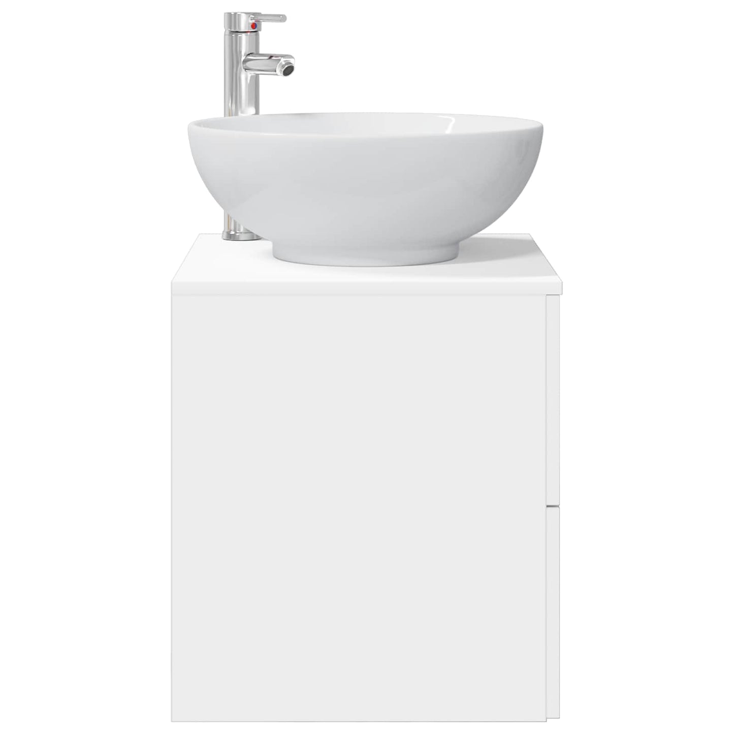 vidaXL Wall-Mounted Sink Vanity White 49.5 x 44.5 x 66.5 cm
